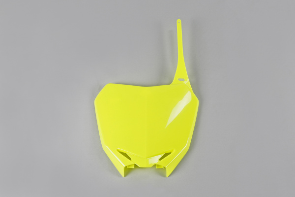 Front Number Plate neon yellow for Suzuki RM-Z 250 (2010-18) - RM-Z 450 (2008-17)